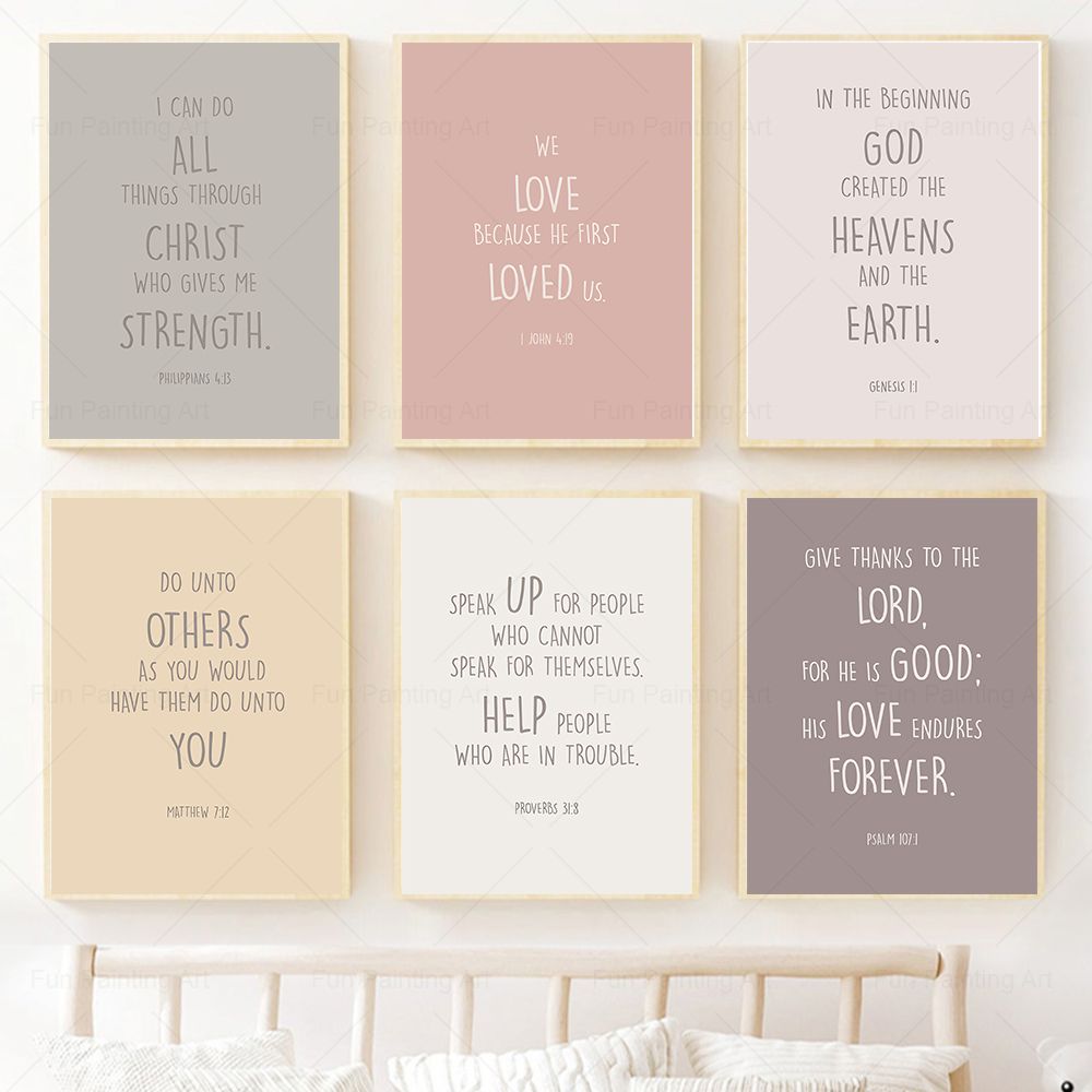 School Kids Education Quotes - Kids Bible Verse Quotes Prints Christian