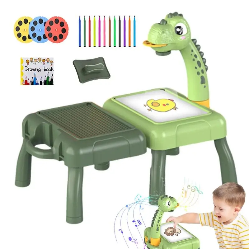 Drawing Projector Kids - Children's Projection Painting Board Multifunction Storage