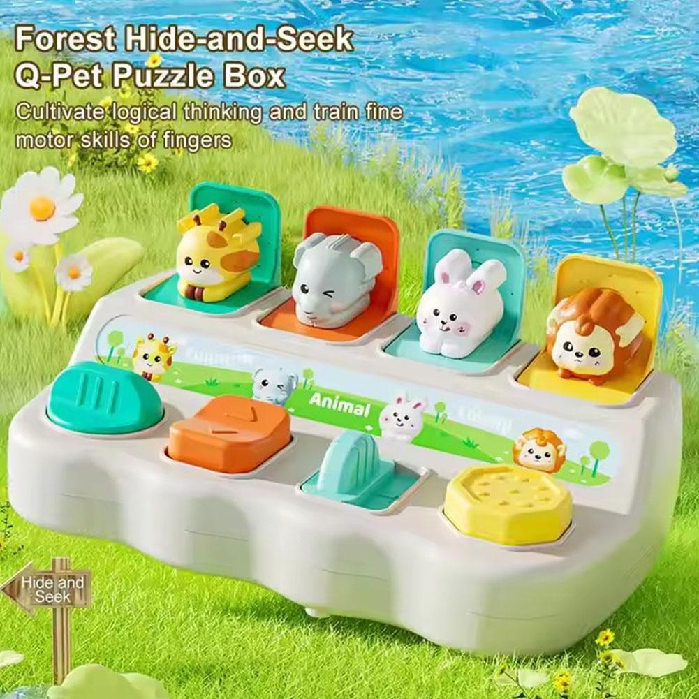 Kids Educational Box - Montessori Pop up Animal Toys and