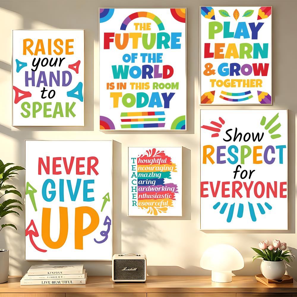 Kids Education Wallpaper - Positive Kid Classroom Wall Picture Educational