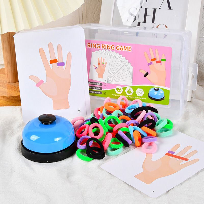 Kids Educational Game 3 - Kids Finger Ring Board Game Color