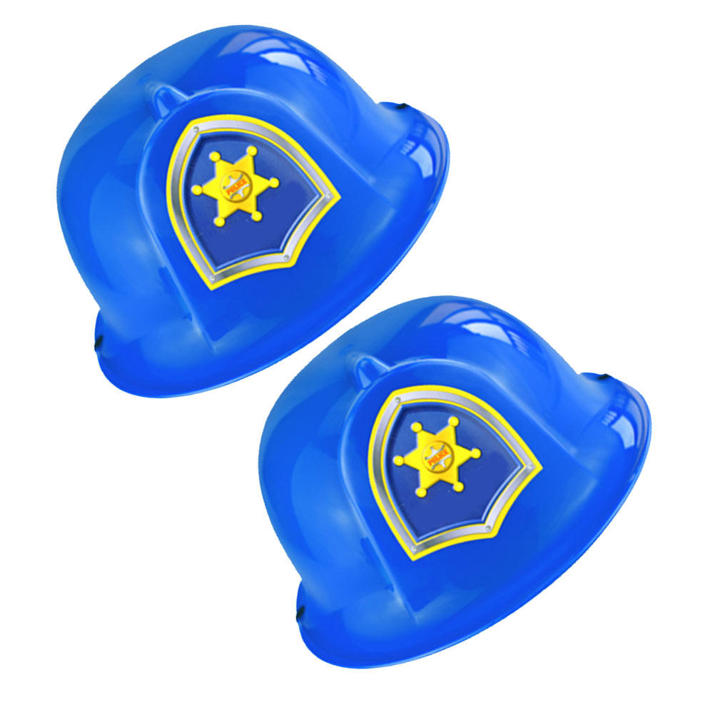 Kids Education Gift - 2Pcs Kids Police Role-Play Hats Simulation