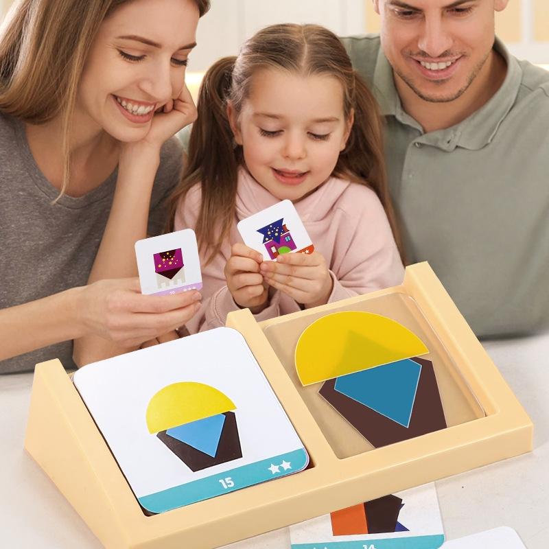 Kids Educational Game 3 - 1 Set Educational House Design Logic