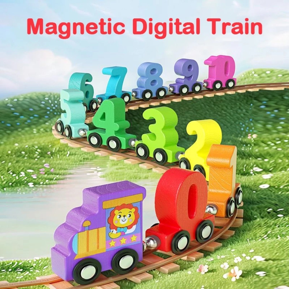 Kids Education Number - 1set 0-10 Number Digital Train Toys