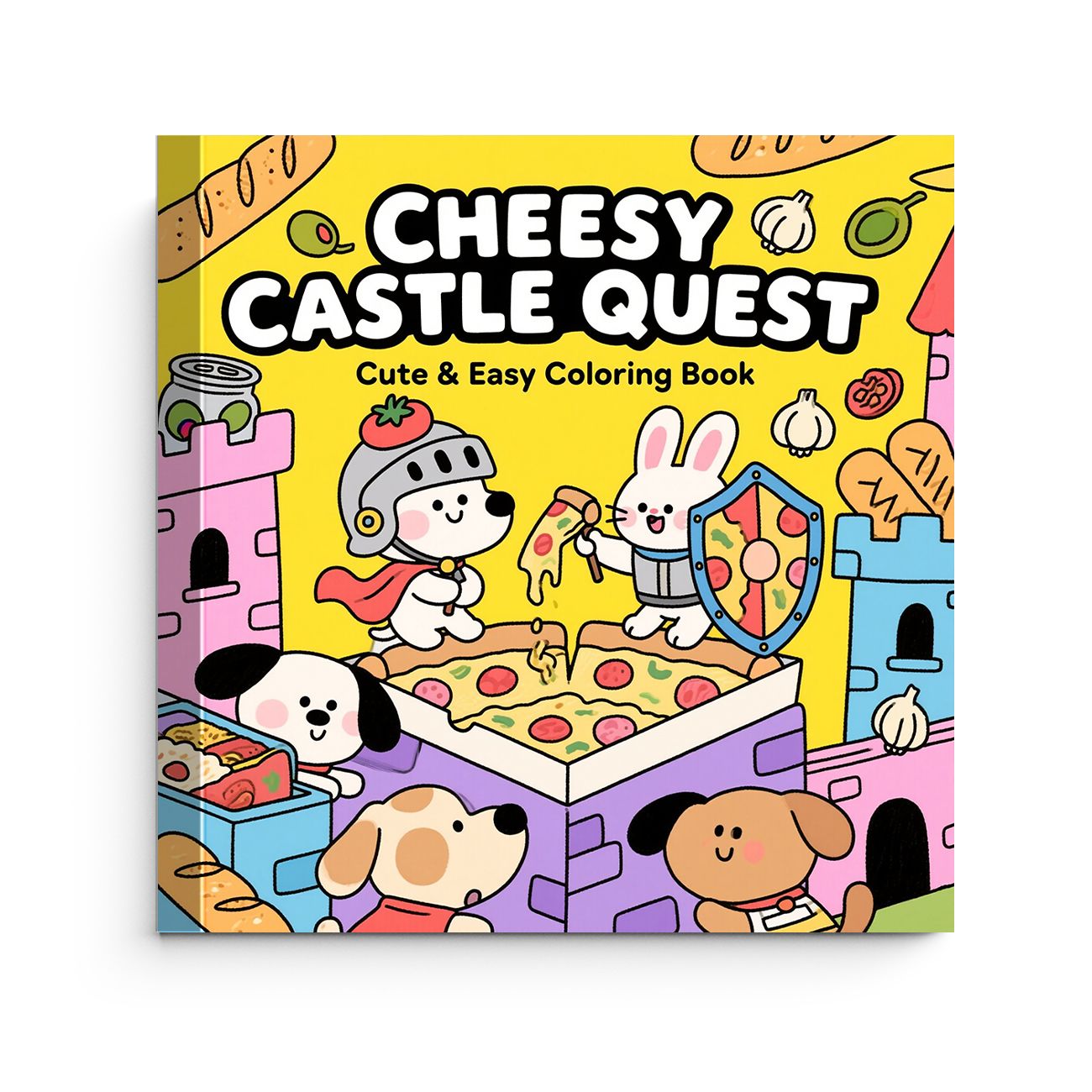 Educational Cartoon For Kids - Kids Cartoon Food Animal Coloring Book