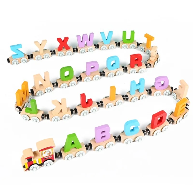 Kids Educational Box - Montessori Wooden Train Toy Early Educational
