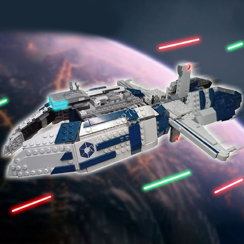 Kids Education Pdf - 690 PCS Sci-Fi Star Frigate Building