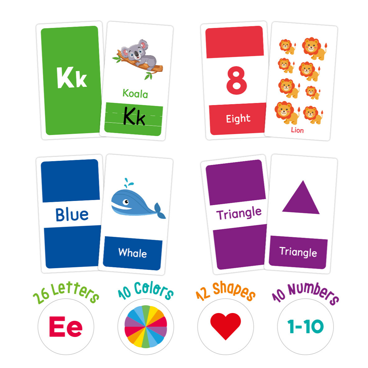 58 Pcs ABC Alphabet Flashcards - огляд і ціна Kids Education Gift
