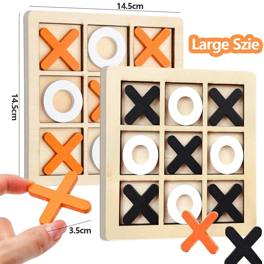 Wooden XO Tic Tac Toe Game Min - огляд і ціна Kids Educational Box