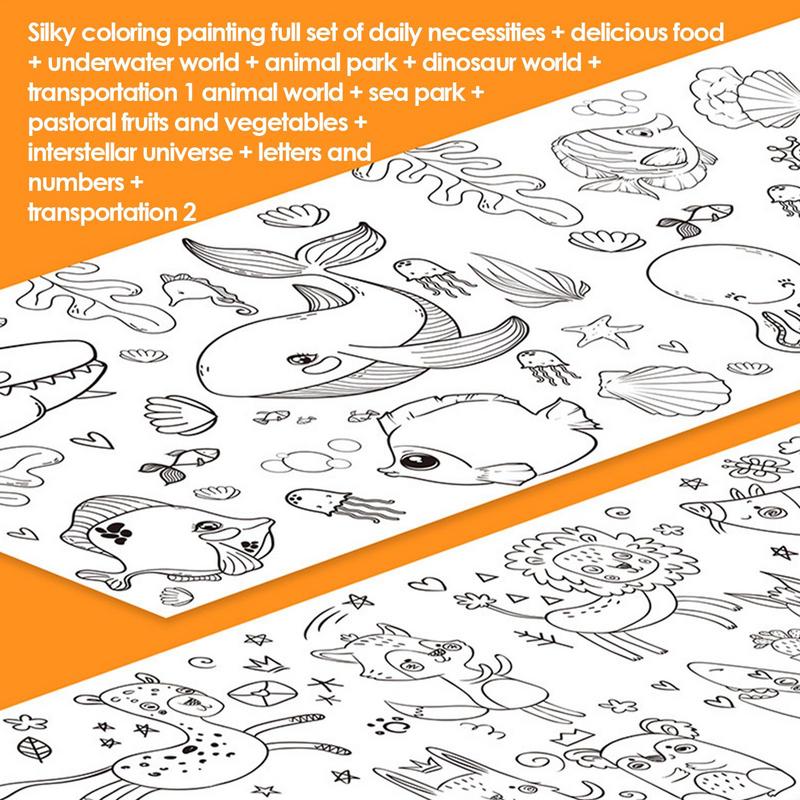 Coloring Paper Roll For Kids C - огляд і ціна Kids Education Wallpaper