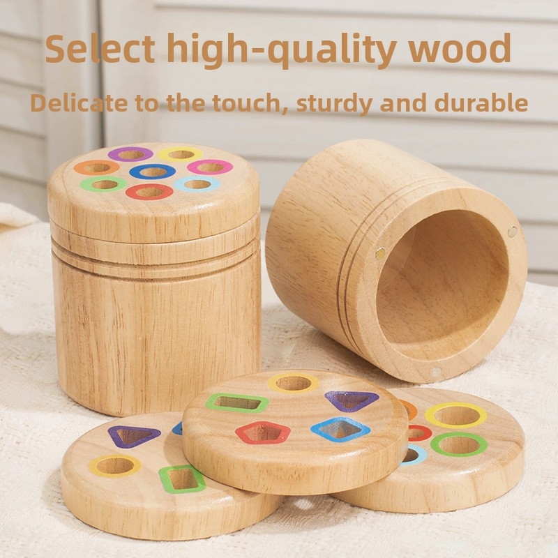 Montessori Wooden Shape Sortin - огляд і ціна Kids Educational Box