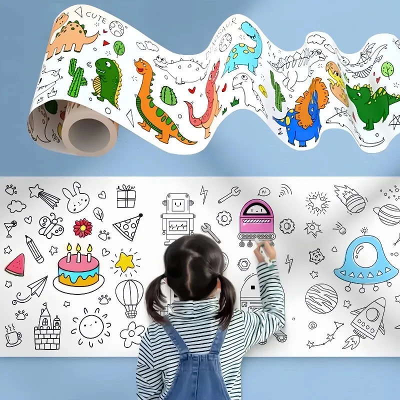 Kids Coloring Paper Roll Stick - огляд і ціна Kids Education Wallpaper