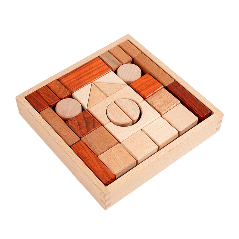 29-Piece Wood DIY Building Blo - огляд і ціна Kids Educational Box
