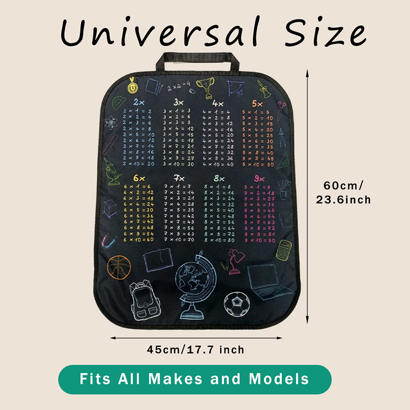 1pc Waterproof Car Seat Cover  - огляд і ціна Multiplication Table Mat