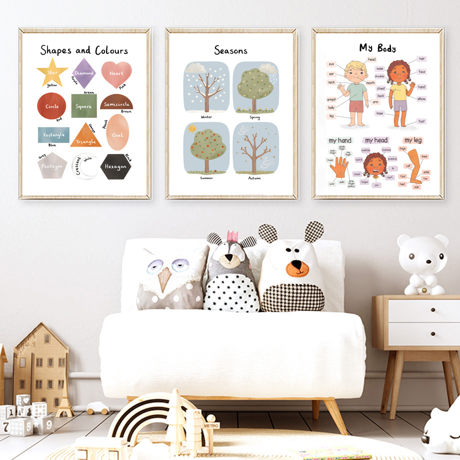 Seasons Shapes Colors Body Num - огляд і ціна Kids Educational - Alphabet Numbers & More