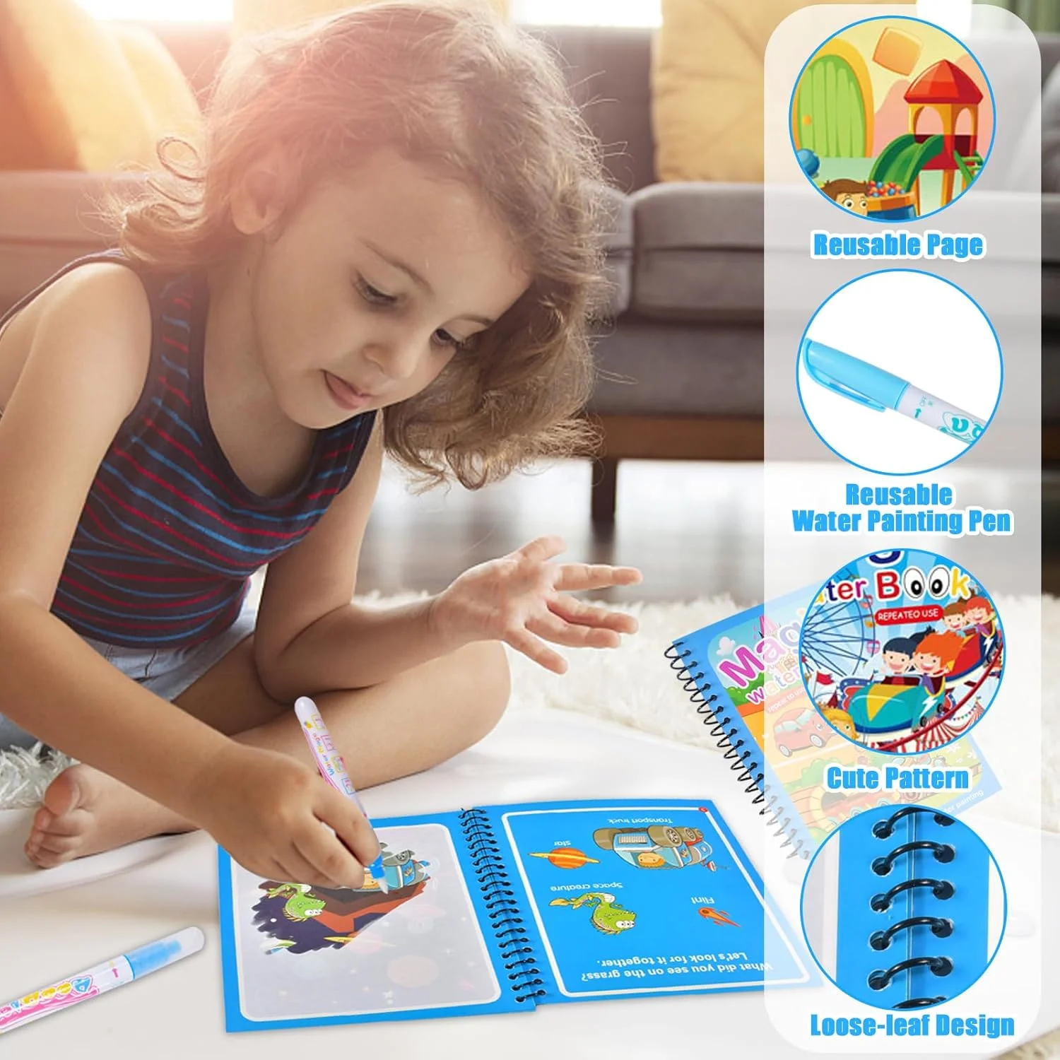 Kids Graffiti Coloring Water P - огляд і ціна Kids Education Laptop