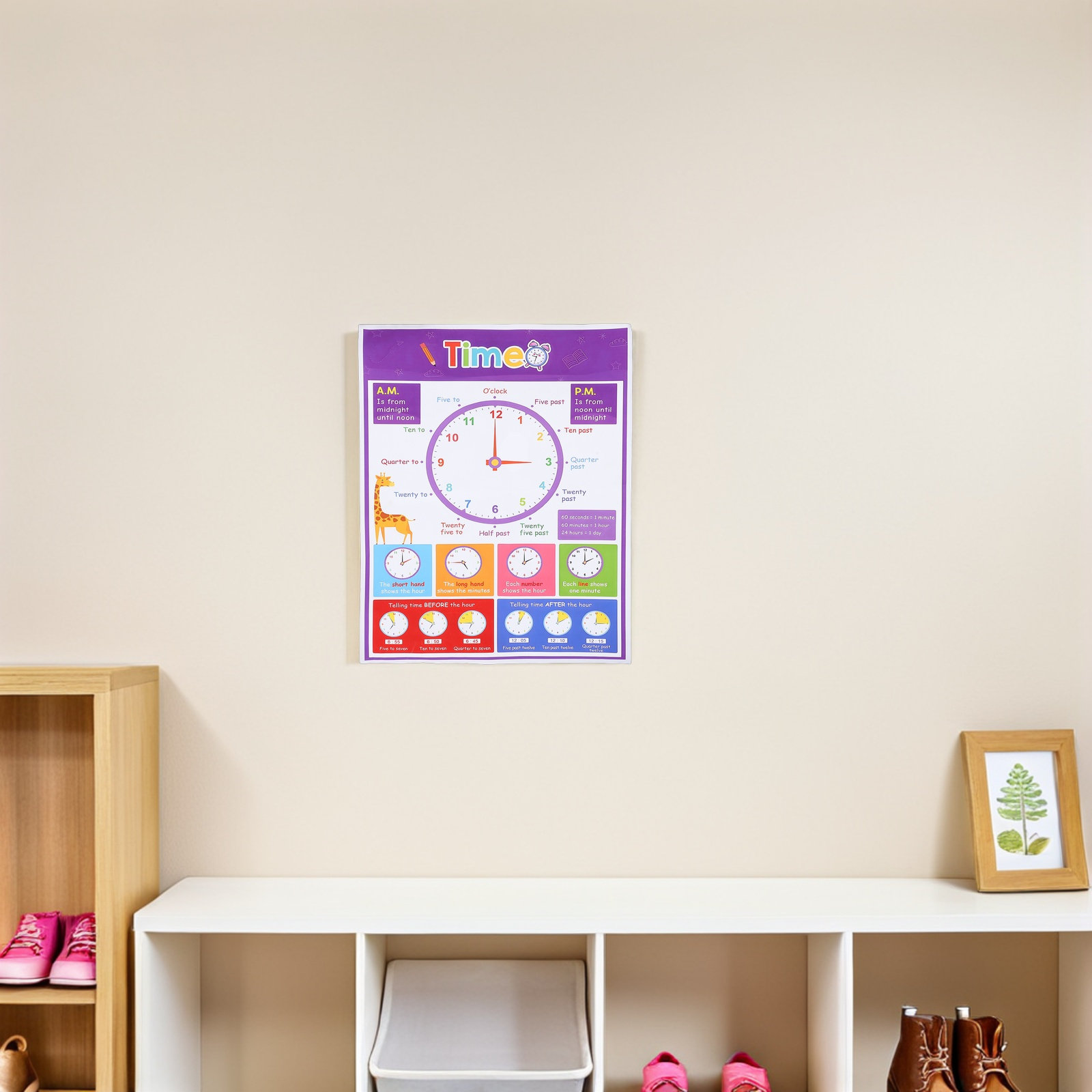 Educational Time Teaching Post - огляд і ціна Kids Education Wallpaper