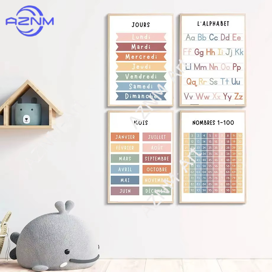 1PC ，English French Number Alp - огляд і ціна Kids Educational - Alphabet Numbers & More