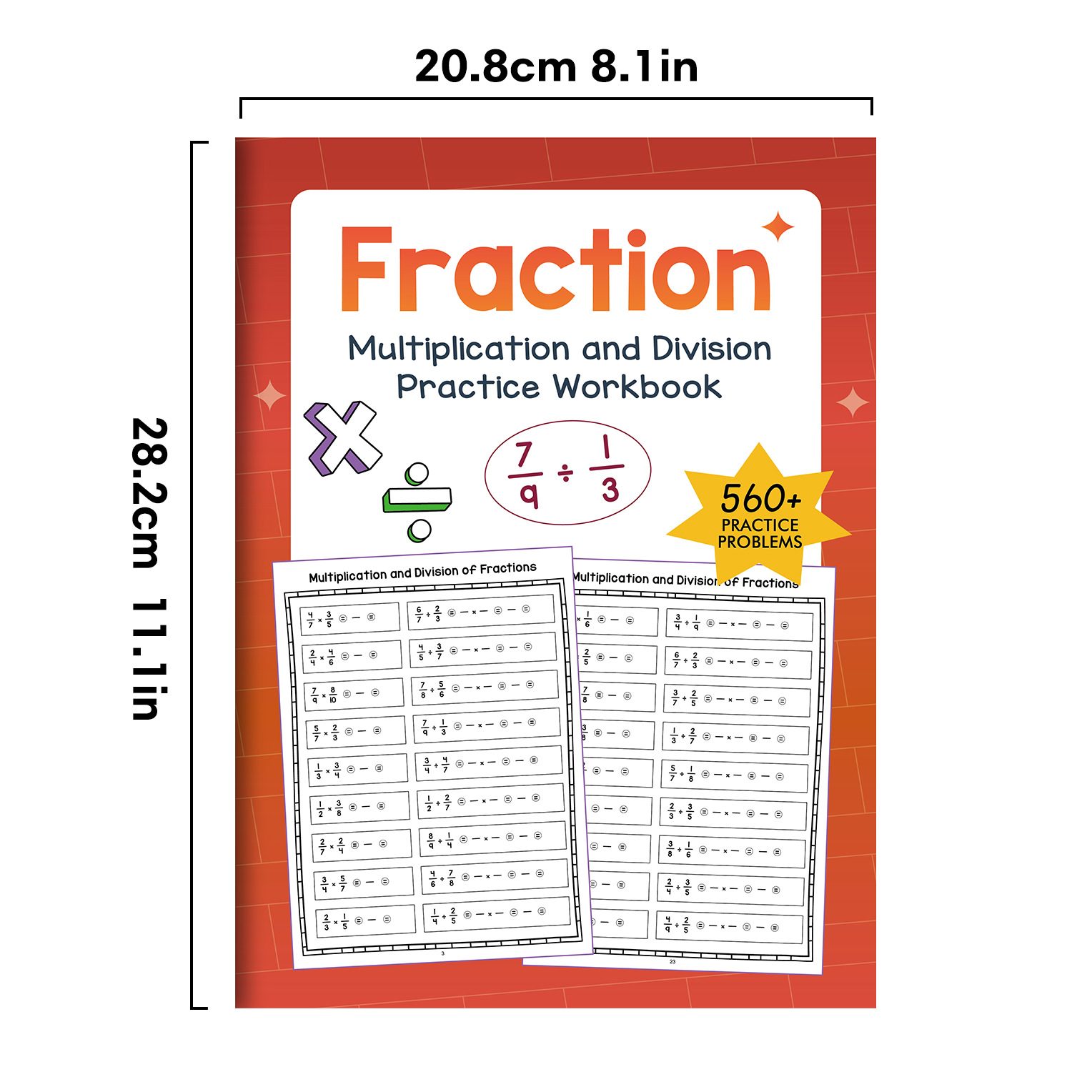 32 Pages A4 Fraction Multiplic - огляд і ціна English Kids Education
