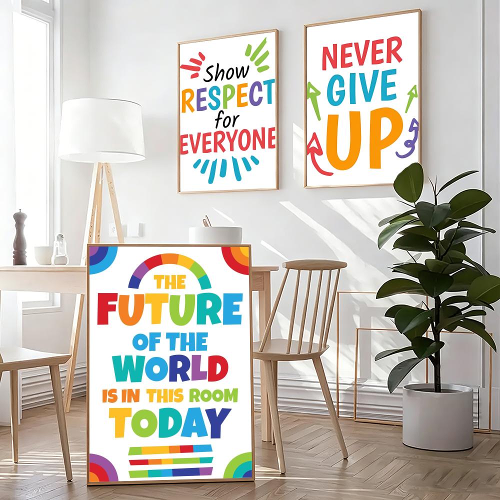 Positive Kid Classroom Wall Pi - огляд і ціна Kids Education Wallpaper