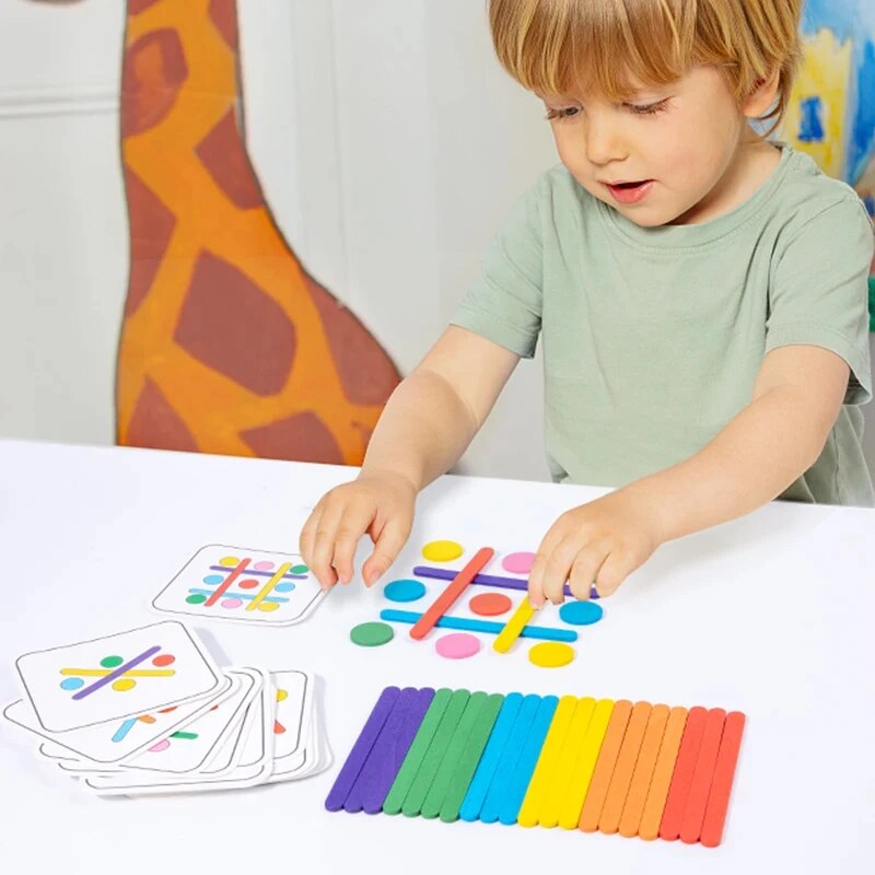 Kids Rainbow Stick Thinking Pu - огляд і ціна Kids Educational Box