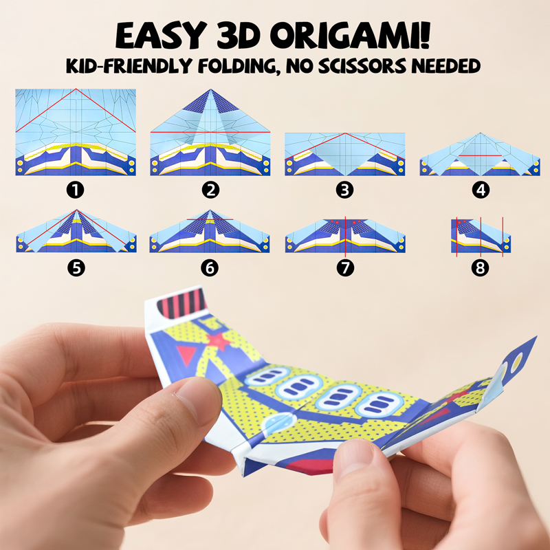 36 Sheets Kids Paper Airplane  - огляд і ціна Kids Education Activities