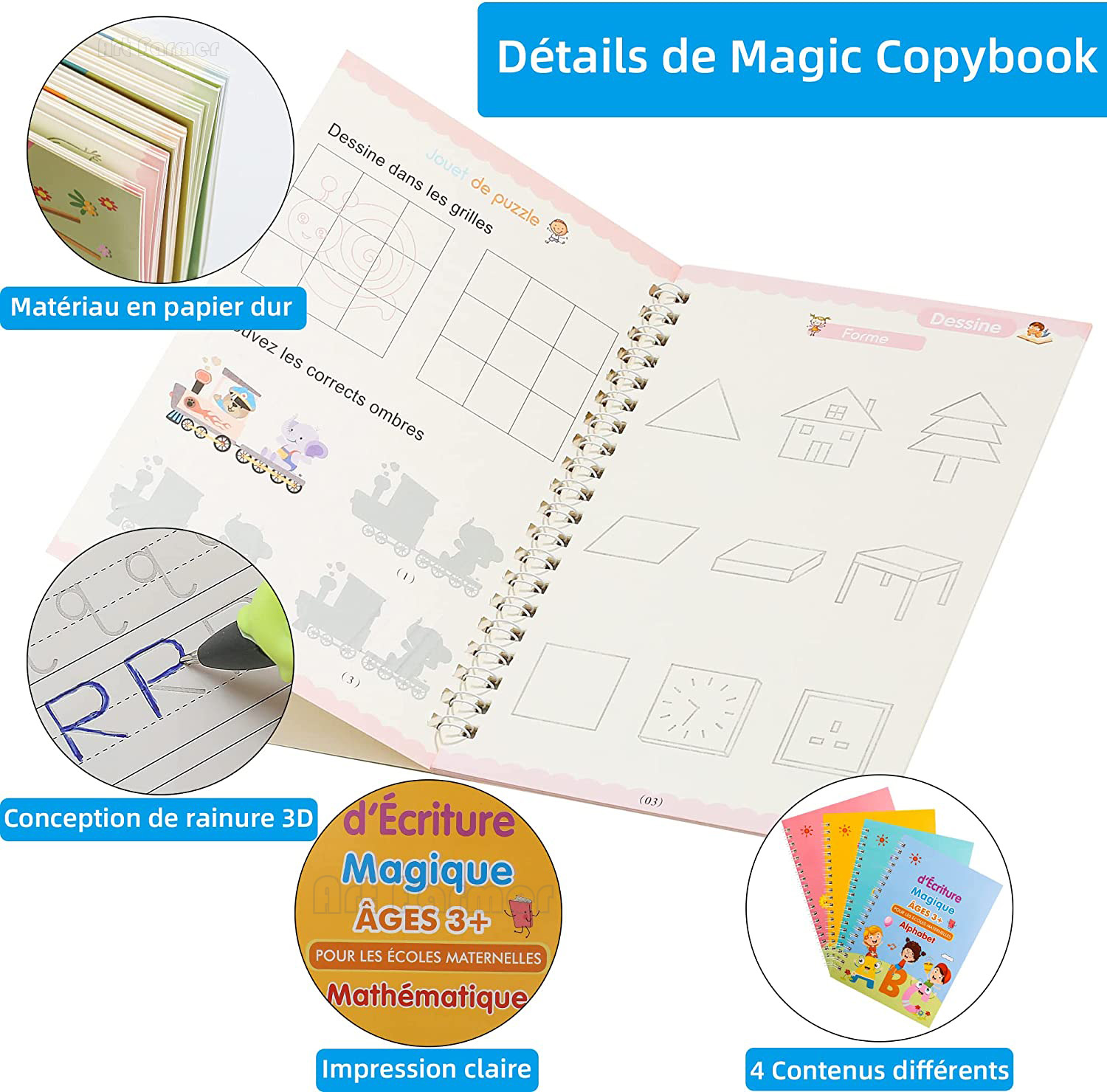 Magic French Copy Book Groove  - огляд і ціна Kids Education Laptop
