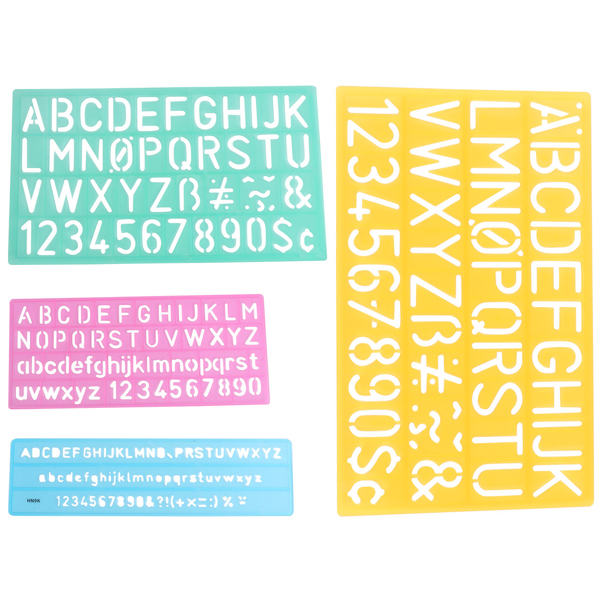 4Pcs Plastic Graffiti Rulers A - огляд і ціна Kids Educational - Alphabet Numbers & More