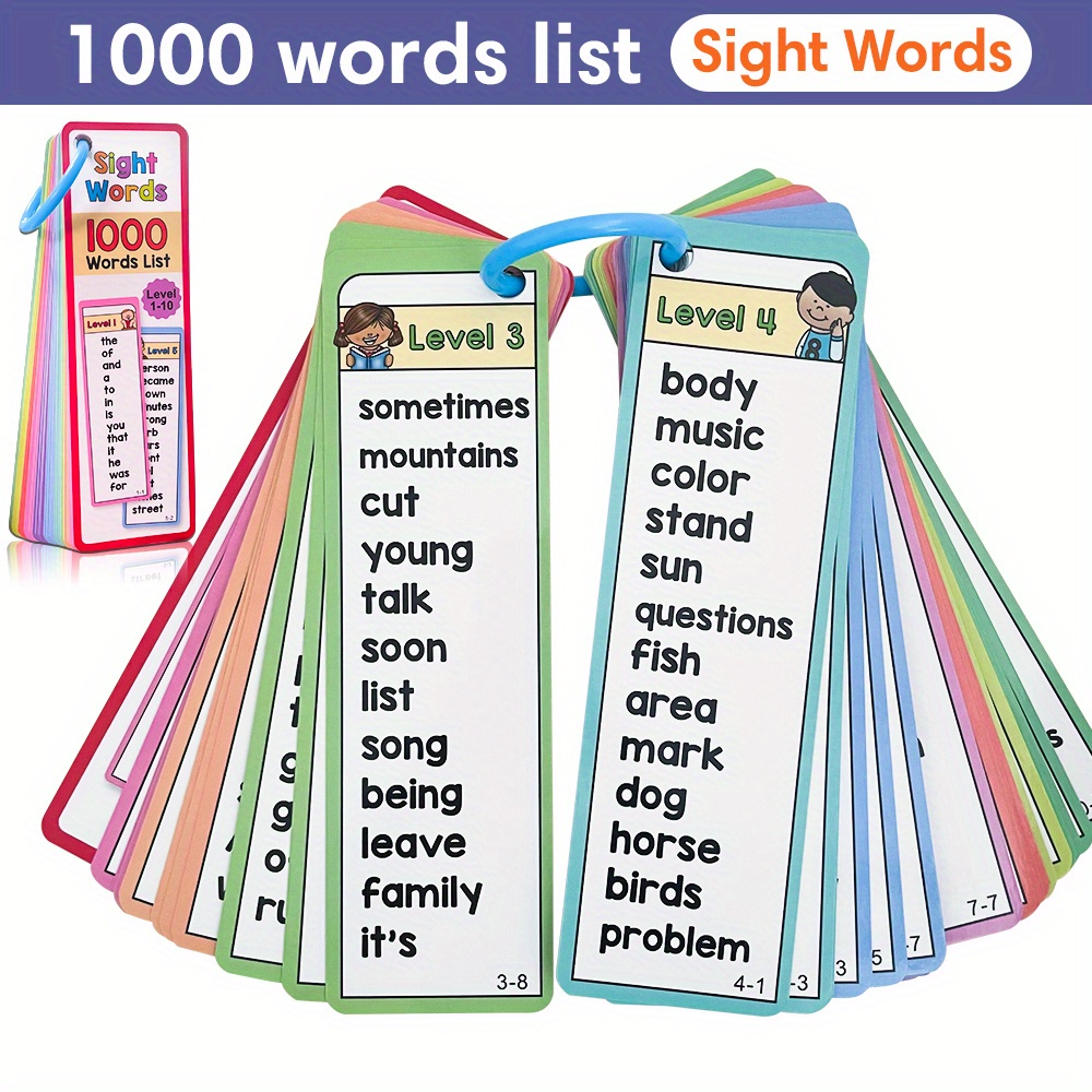 1000 Sight Words Flash Cards f - огляд і ціна Kids Education Activities