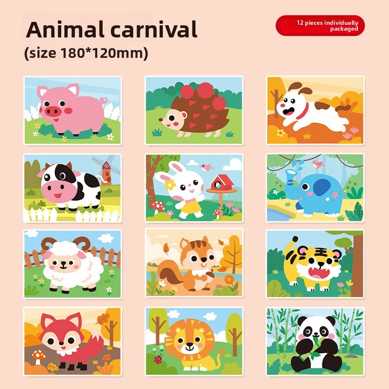 12Pcs/set 3D EVA Foam Sticker  - огляд і ціна Kids Education Wallpaper