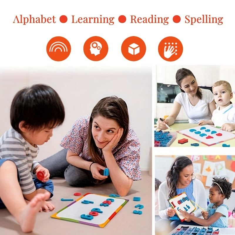 Red & Blue English Letter Magn - огляд і ціна Kids Educational - Alphabet Numbers & More
