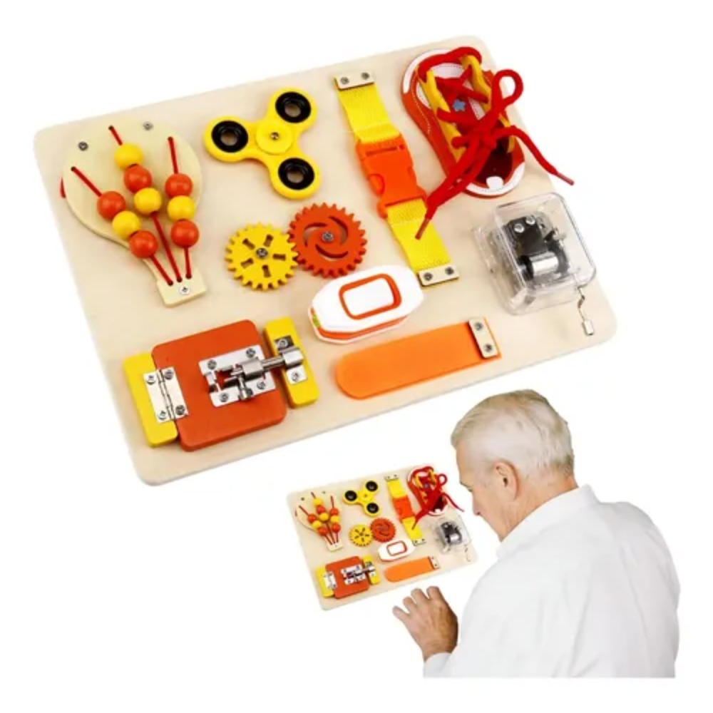 Montessori Wooden Busy Board T - огляд і ціна Kids Education Gift