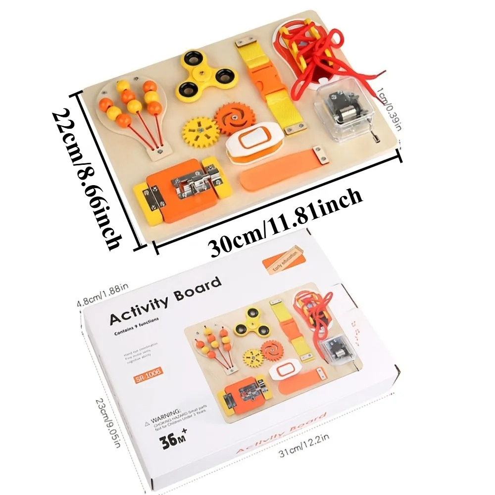 Montessori Wooden Busy Board T - огляд і ціна Kids Education Gift