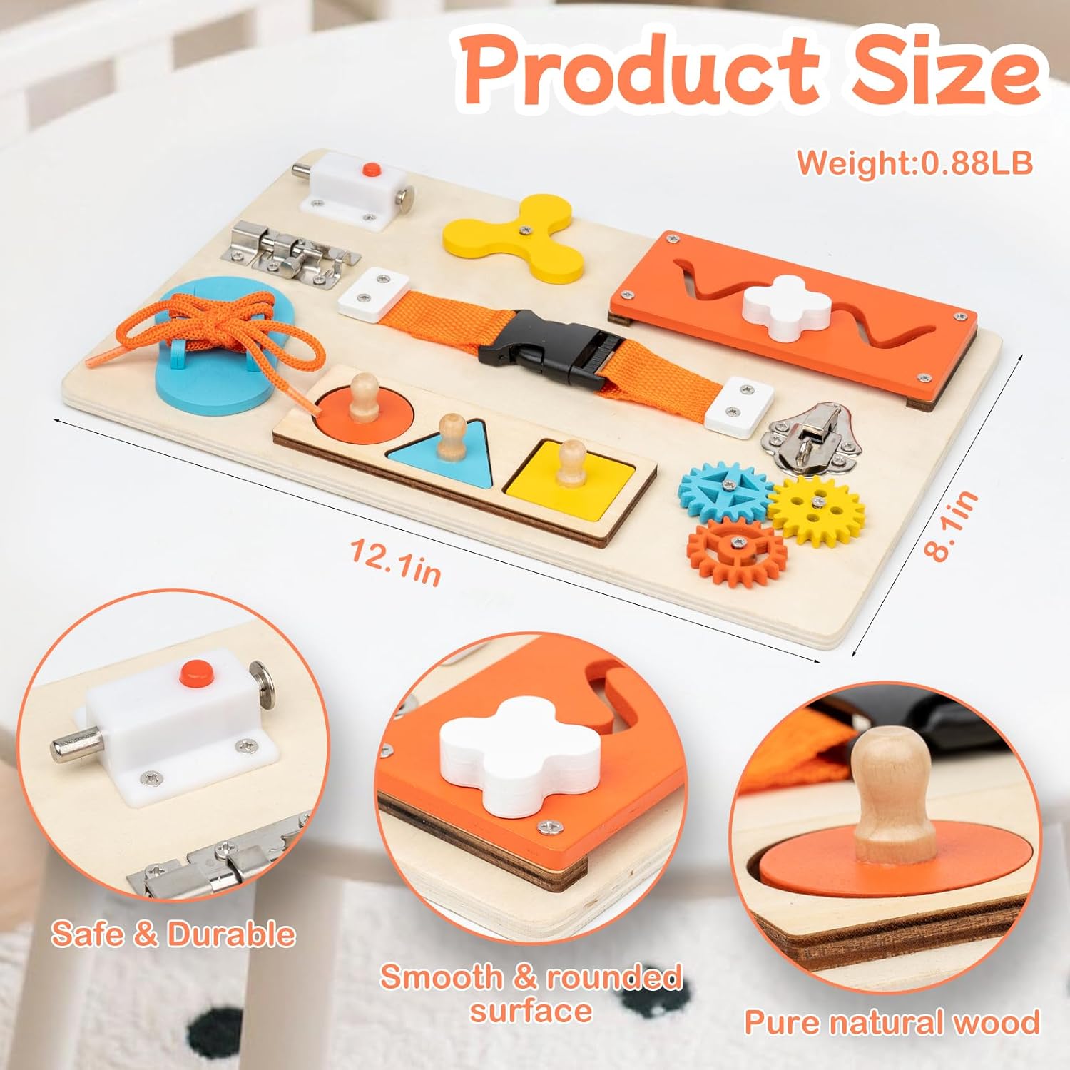 Montessori Busy Board for Todd - огляд і ціна Kids Educational Box