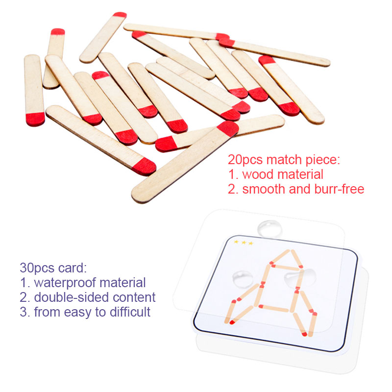 Montessori Matches Puzzles Gam - огляд і ціна Kids Educational Game 3
