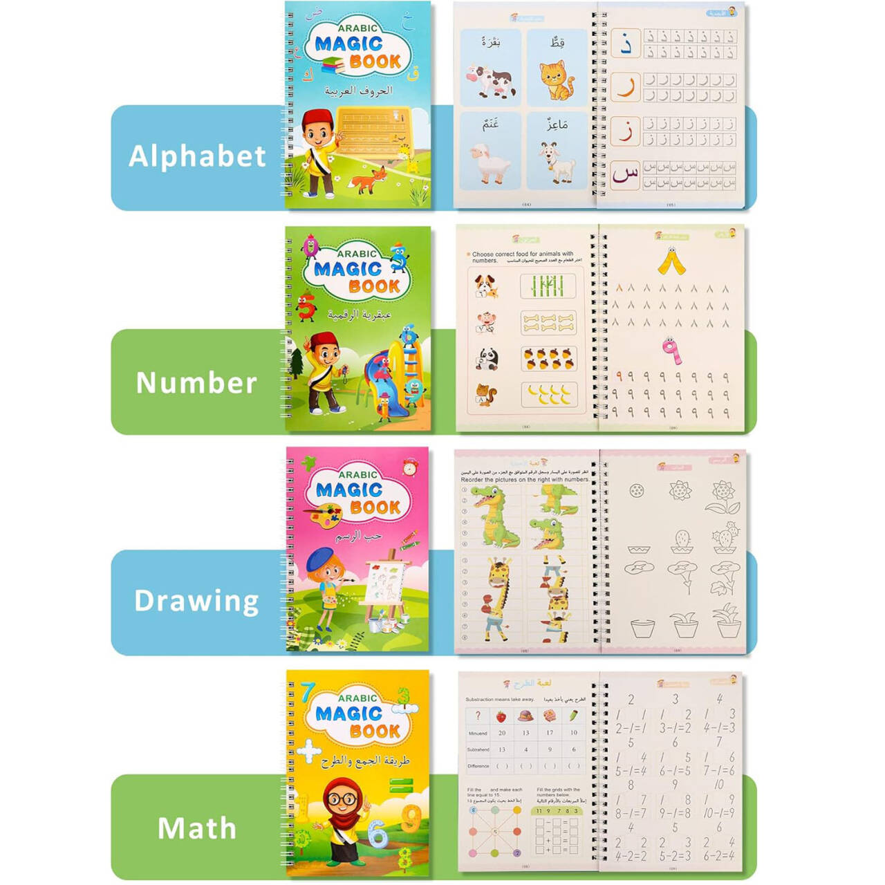 Arabic Alphabet Copybook Calli - огляд і ціна Kids Education Laptop