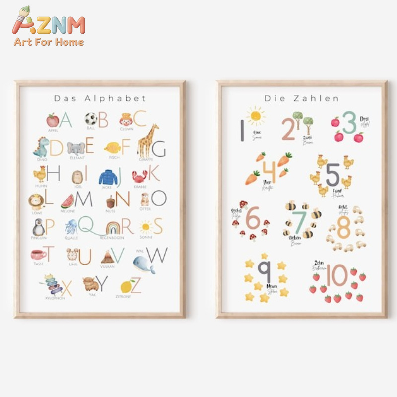 AZNM German Alphabet Numbers C - огляд і ціна Kids Educational - Alphabet Numbers & More