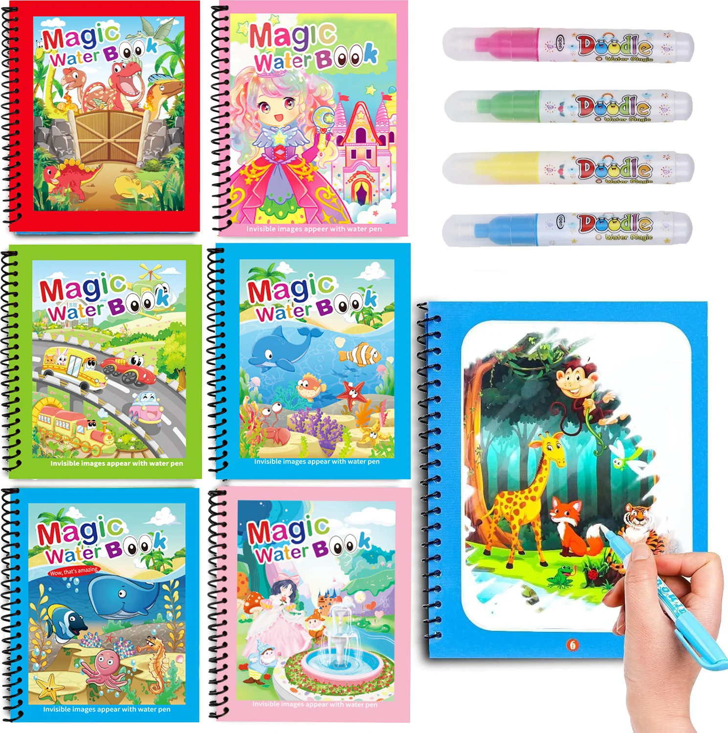 Magic Water Drawing Book For C - огляд і ціна Kids Education Laptop