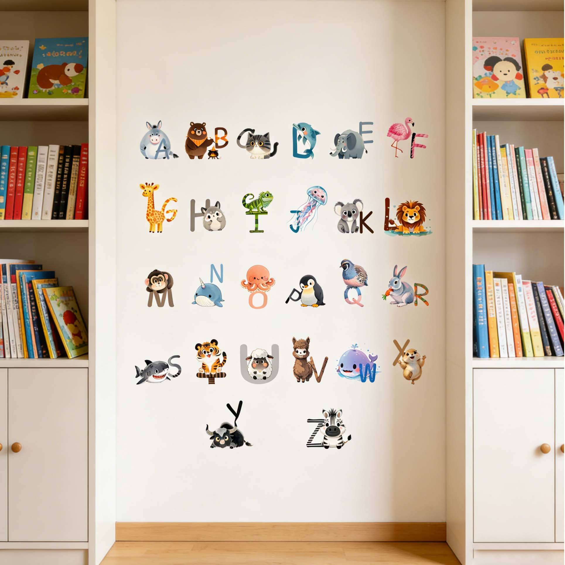 26 Letter English Alphabet Wal - огляд і ціна Kids Education Wallpaper