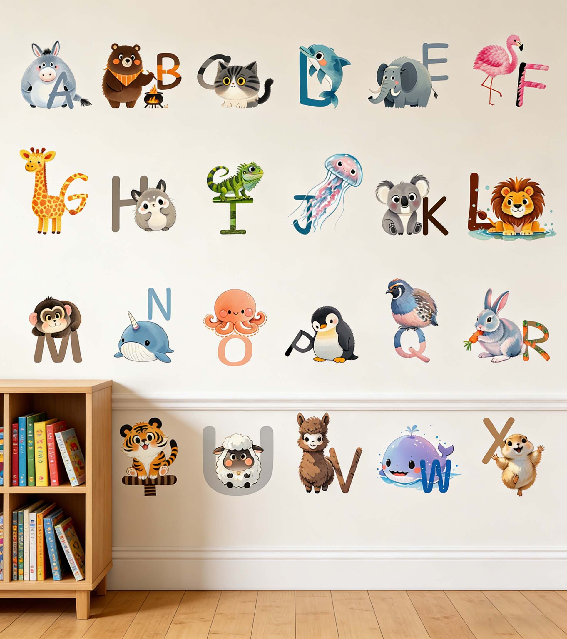 26 Letter English Alphabet Wal - огляд і ціна Kids Education Wallpaper