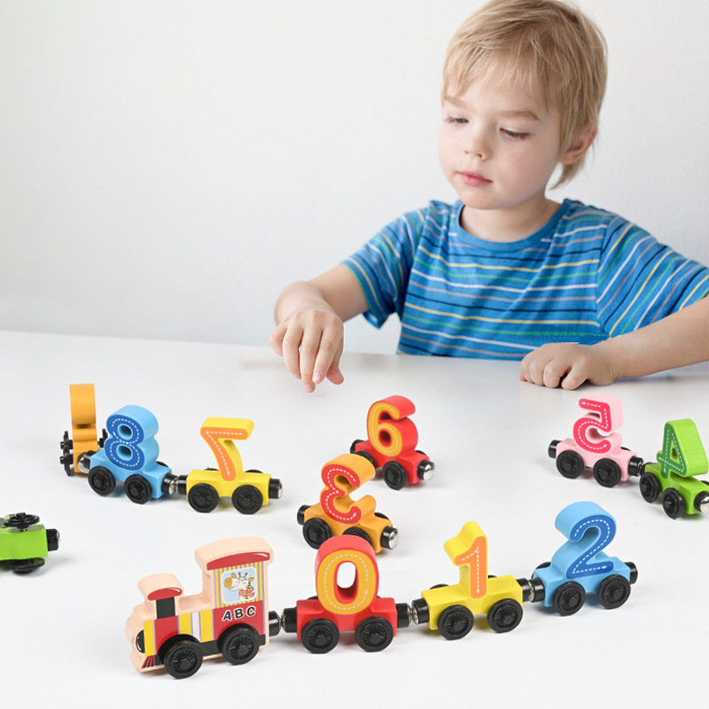 Montessori Wooden Train Toy Ea - огляд і ціна Kids Educational Box