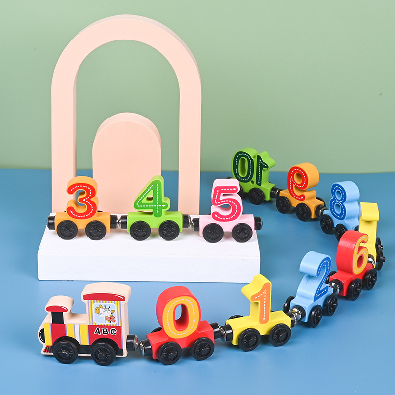 Montessori Wooden Train Toy Ea - огляд і ціна Kids Educational Box