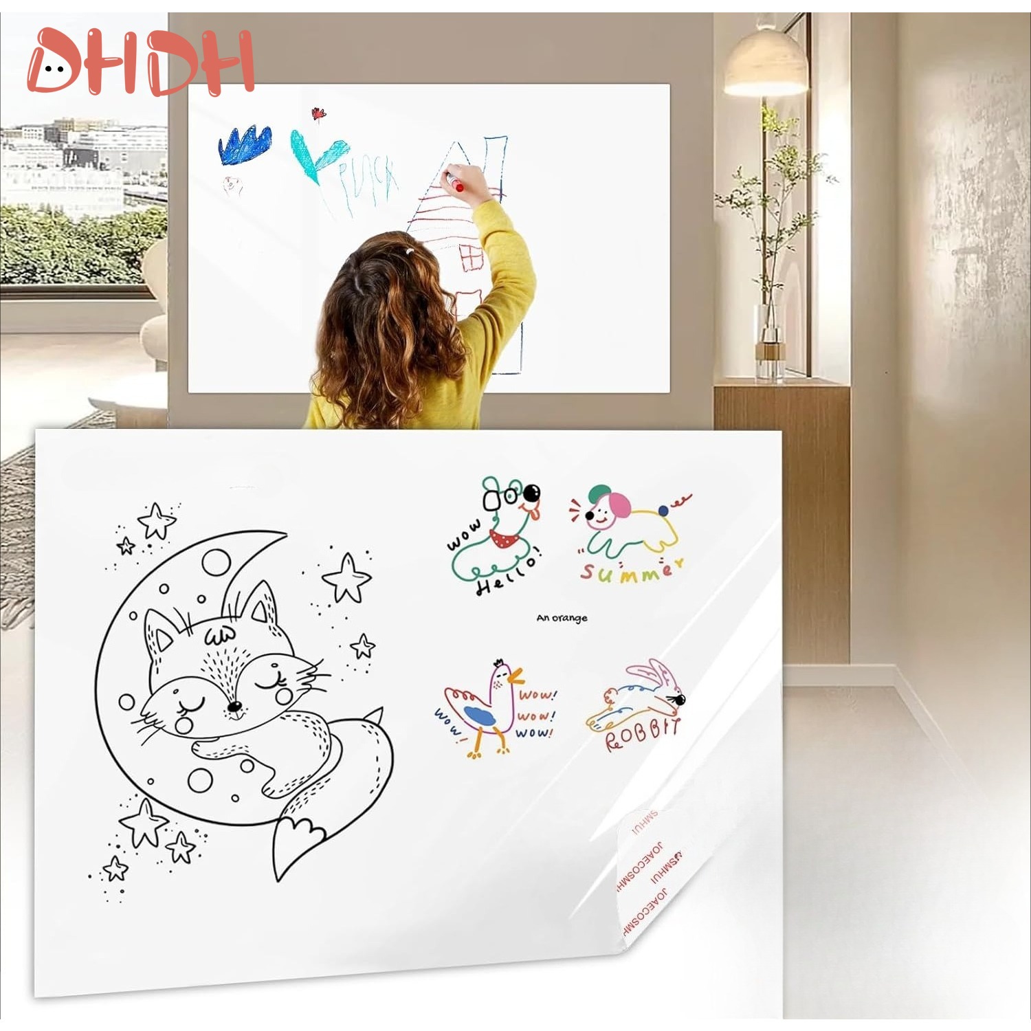 Kids Painting Scroll – Peel &  - огляд і ціна Kids Education Wallpaper