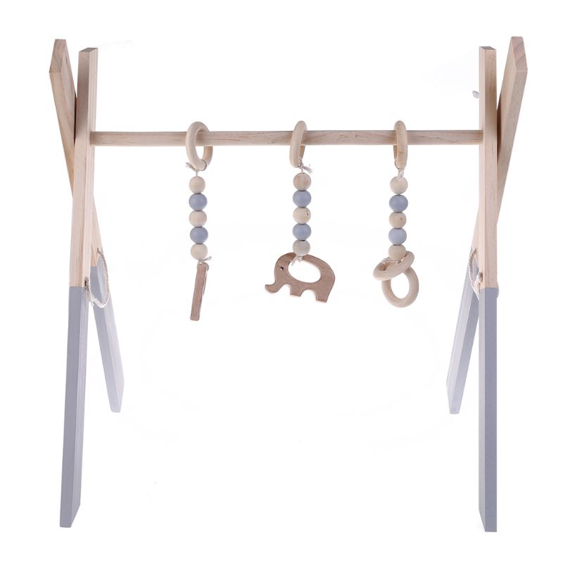 Baby Wooden Play Gym Baby Fold - огляд і ціна Kids Education Activities