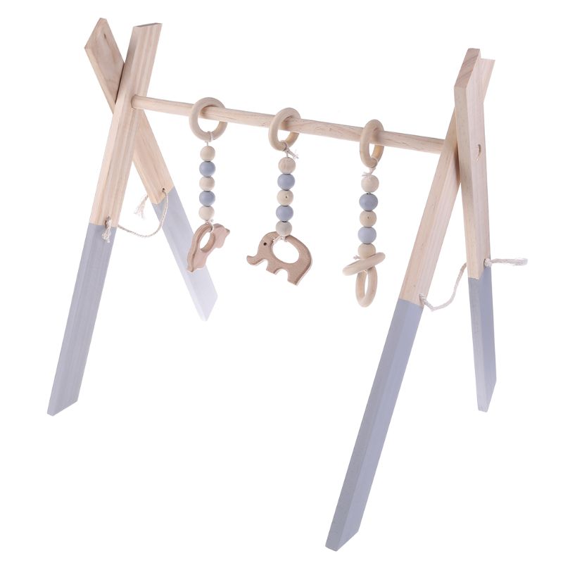 Baby Wooden Play Gym Baby Fold - огляд і ціна Kids Education Activities