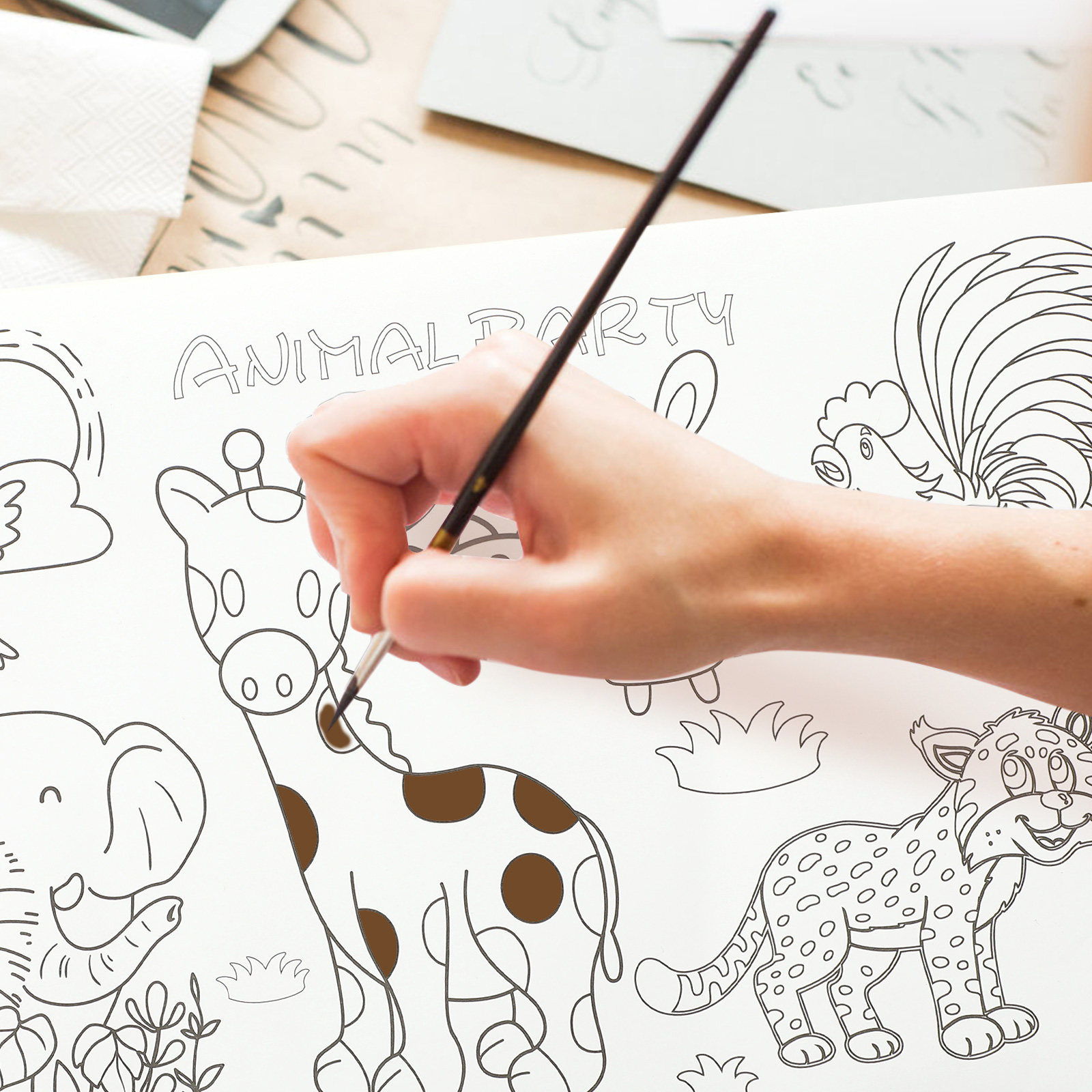 Educational Coloring Poster fo - огляд і ціна Kids Education Wallpaper