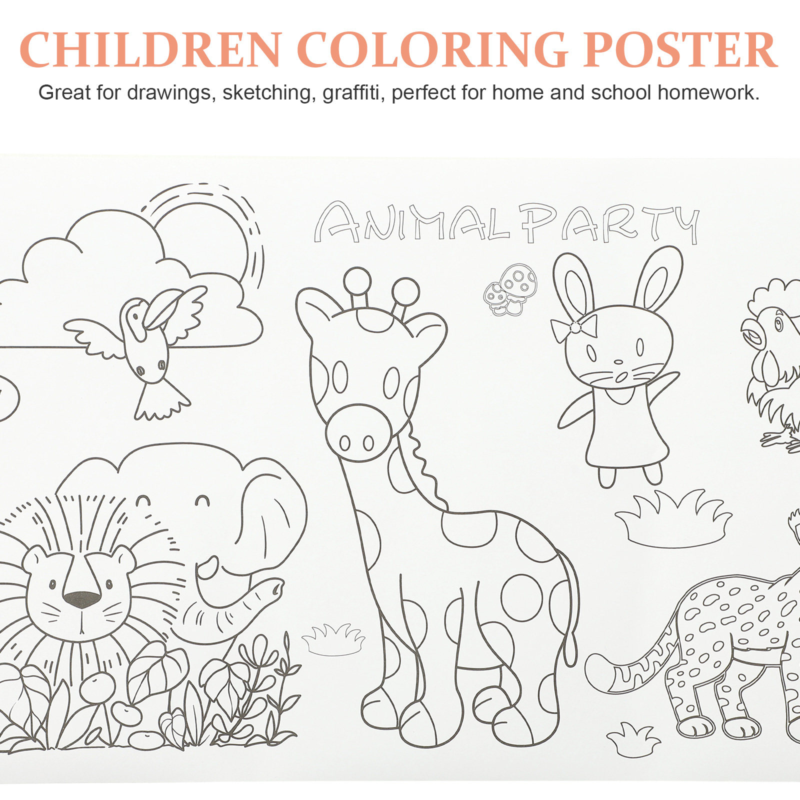 Educational Coloring Poster fo - огляд і ціна Kids Education Wallpaper
