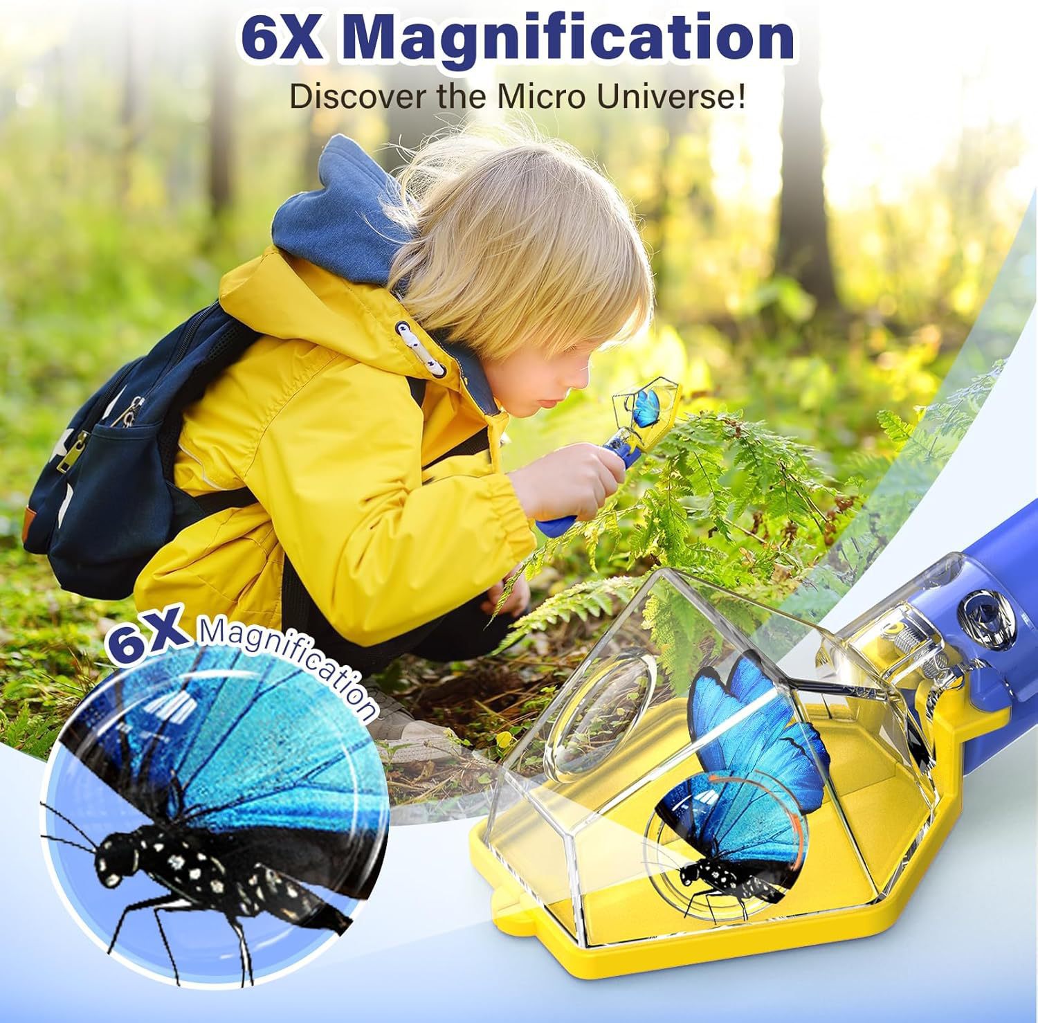 6X Magnifier Kids Bug Catcher, - огляд і ціна Kids Educational Box